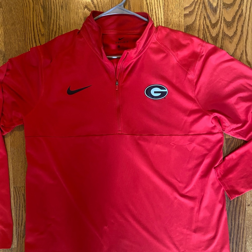 Nike Dri-Fit UGA Quarter Zip Pull Over Men’s XL